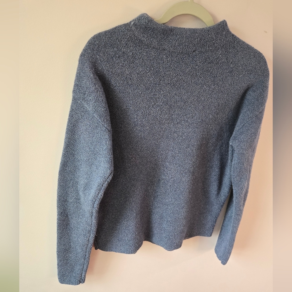 WHBM Floral Intarsia Mock Neck Sweater - Soft Knit - Picture 2 of 9